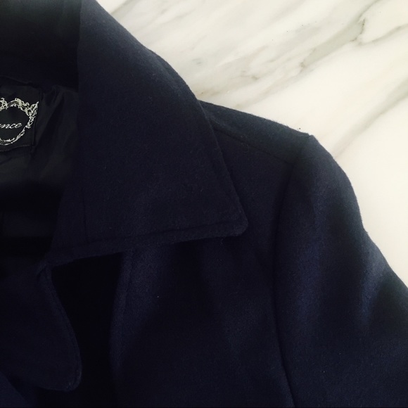 NWT Navy Blue Pea Coat - Picture 3 of 6